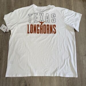 Champion Texas Longhorns Unisex 2XL Crew Neck Short Sleeve T-Shirt White Casual‎